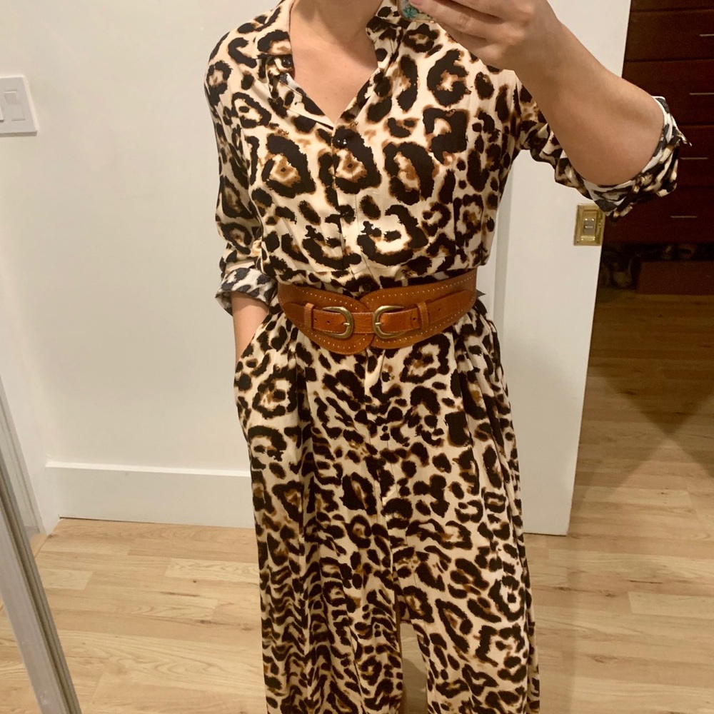 Animal  print Maxi Dress